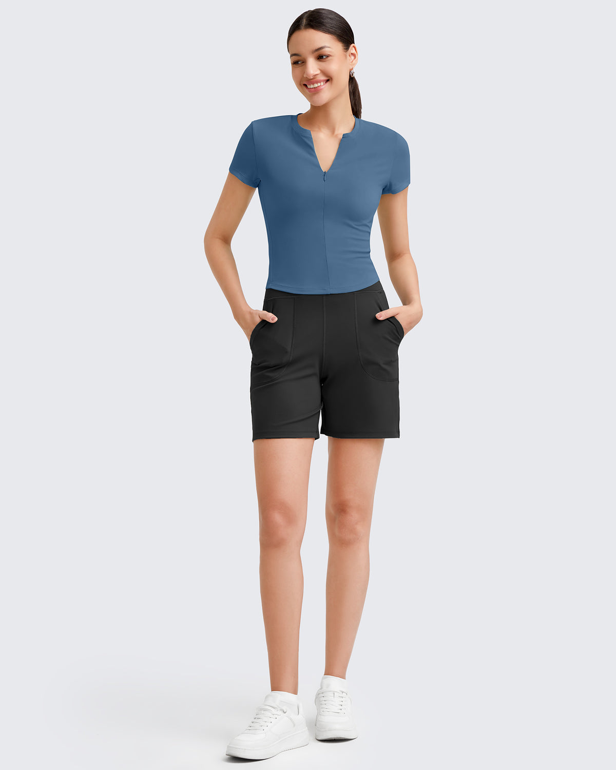 BareFeel Half Zip Slim Fit Athletic Shirts