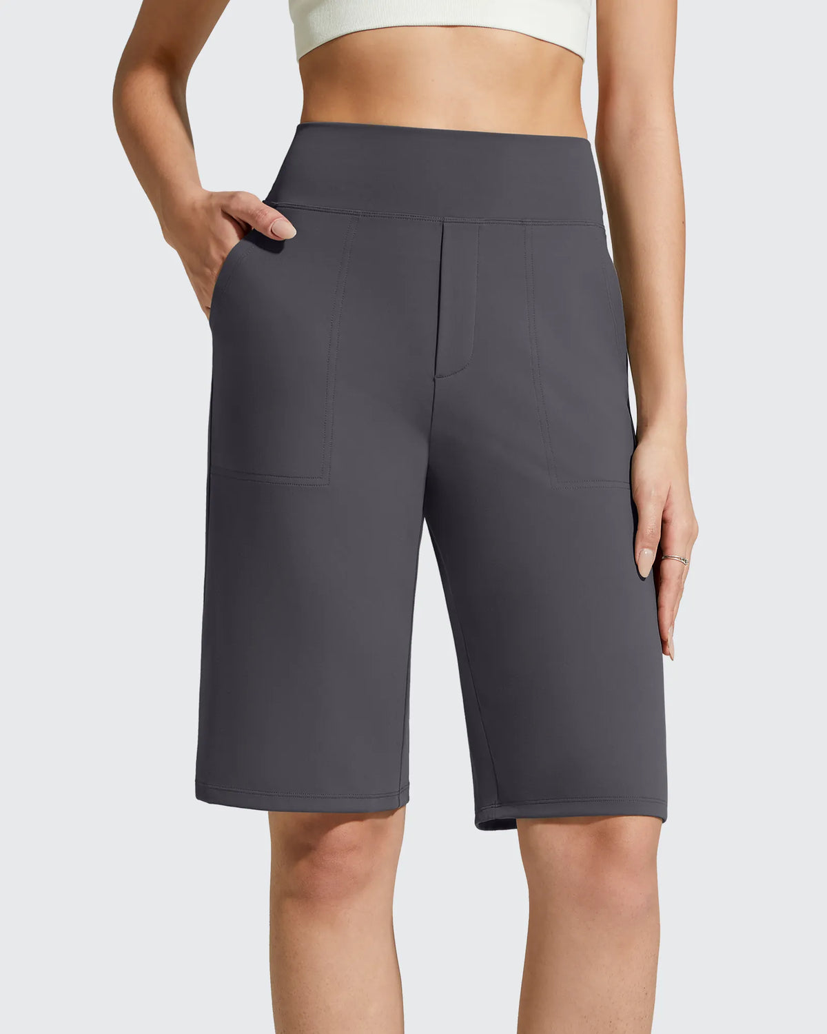 EverGoing Bermuda Pockets Knee Length Shorts 10"
