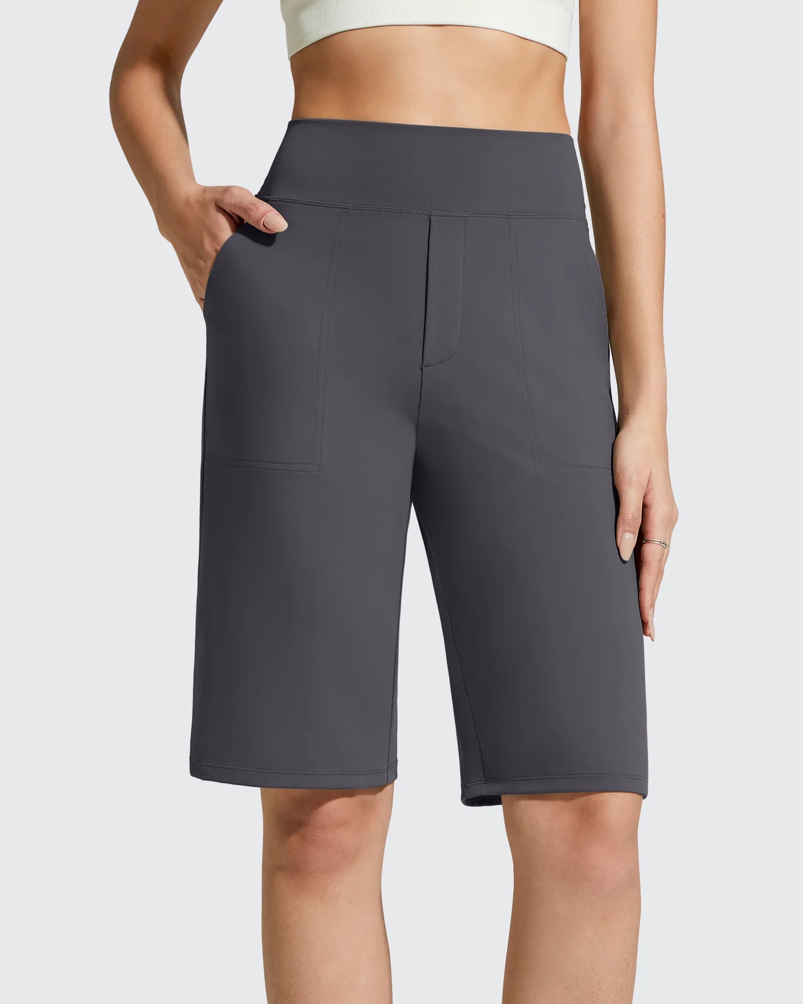 EverGoing Bermuda Pockets Knee Length Shorts 10"