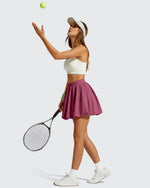 Chillwhisp Bubble Ruffled Hem Inner Shorts Tennis Skirts 14''