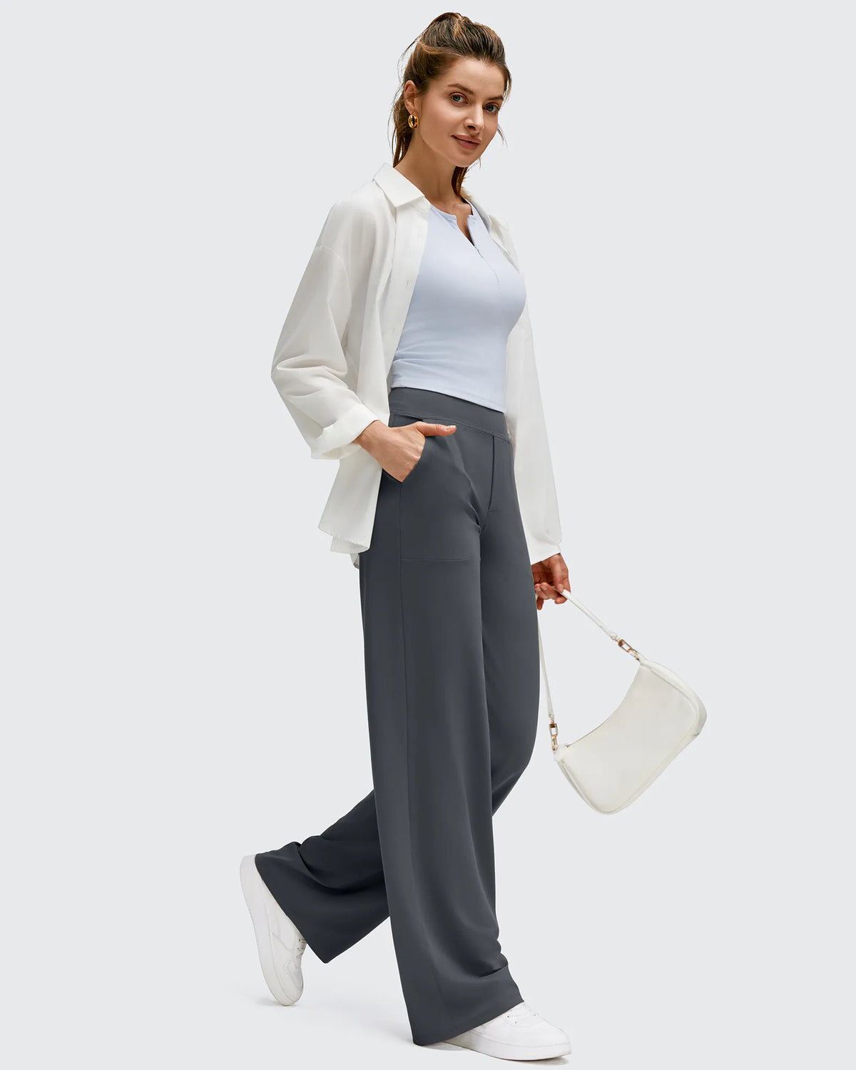 BareFeel High Stretch Wide Leg Yoga Pants