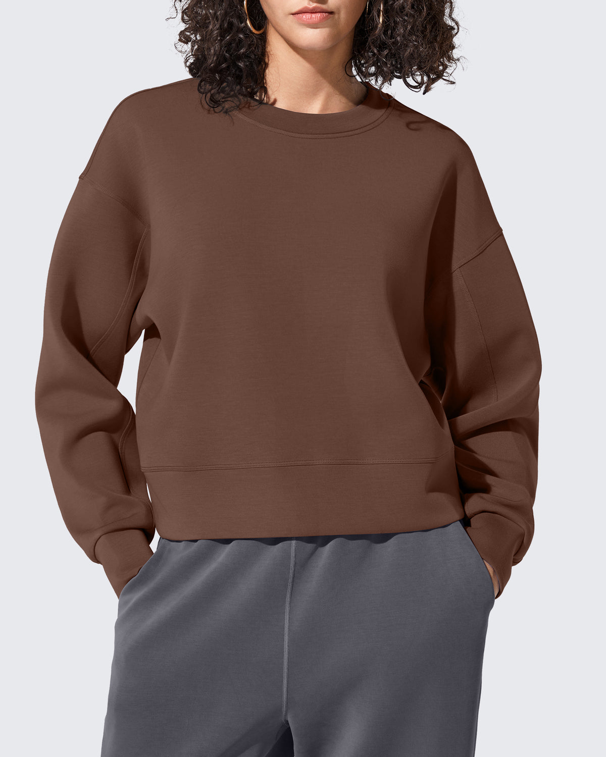 Smoofit Crewneck Pullover Loose Sweatshirts - G4Free