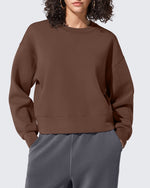 Smoofit Crewneck Pullover Loose Sweatshirts - G4Free
