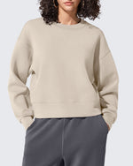 Smoofit Crewneck Pullover Loose Sweatshirts - G4Free
