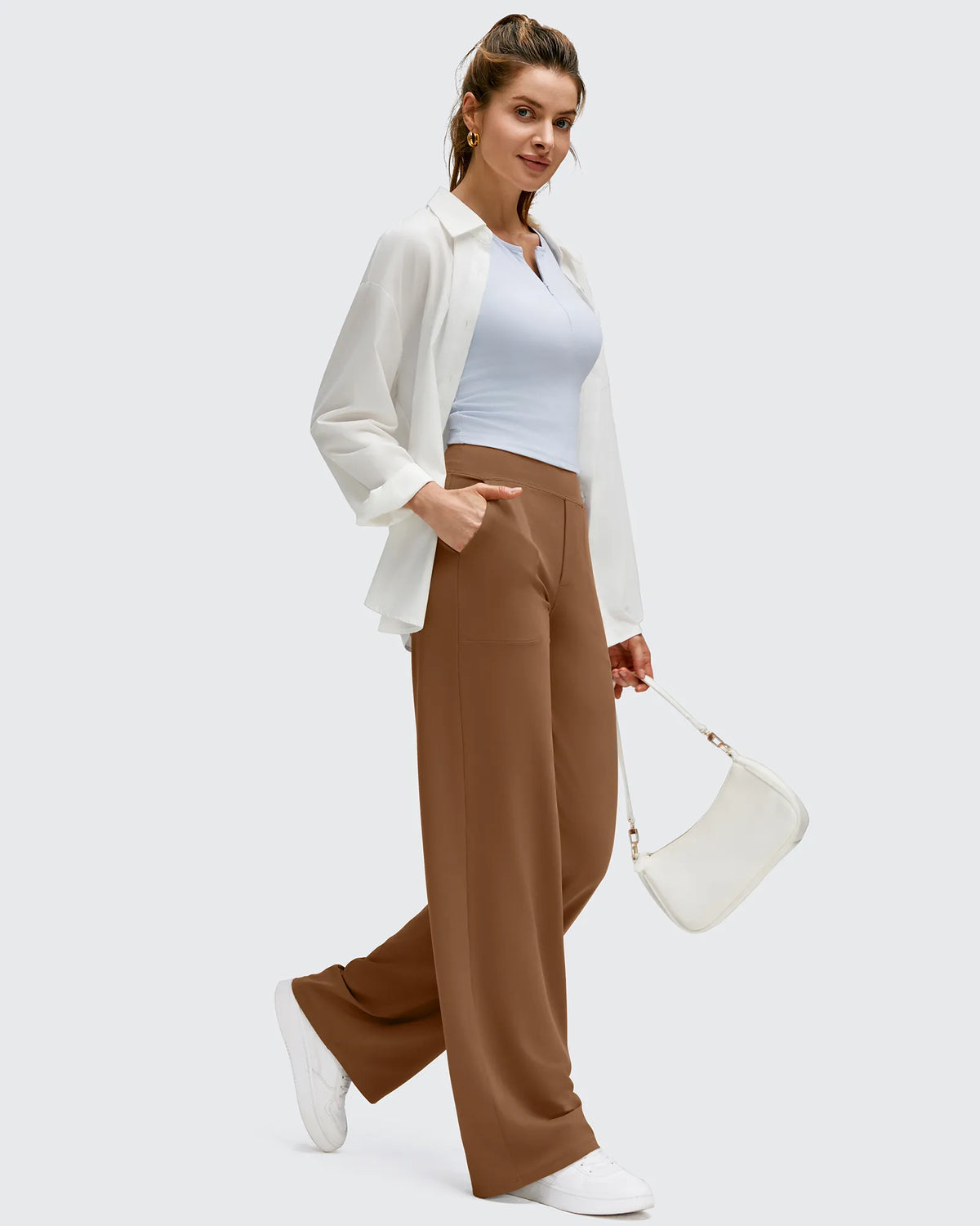 BareFeel High Stretch Wide Leg Yoga Pants