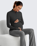 UPF 50+ Half Zip Sun Maternity Shirts - G4Free