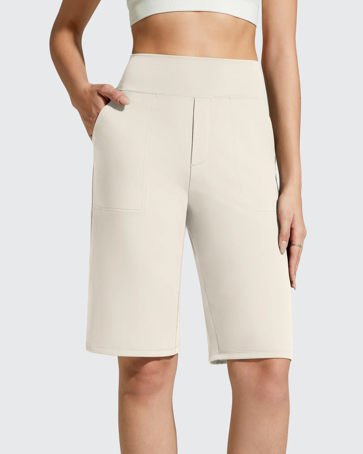 EverGoing Bermuda Pockets Knee Length Shorts 10"