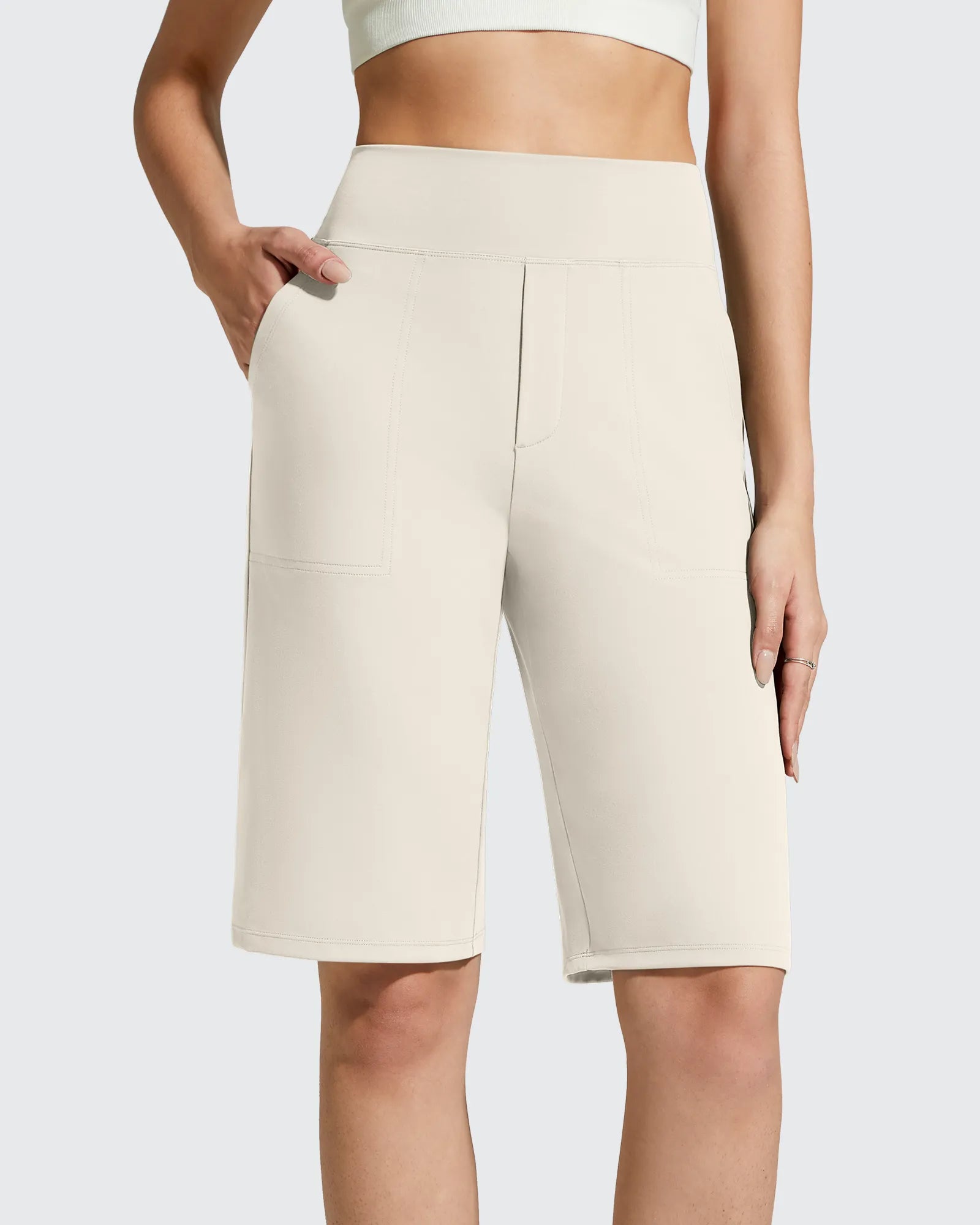 EverGoing Bermuda Pockets Knee Length Shorts 10"