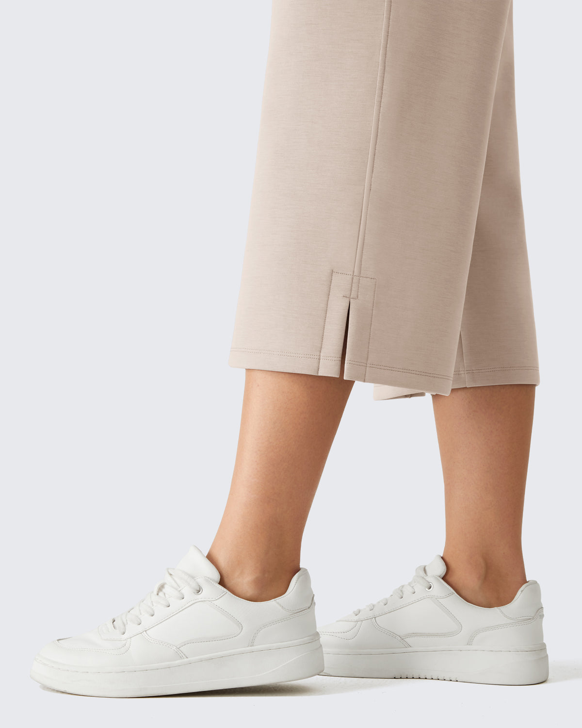 G4Free Smoofit Drawstring Wide Leg Capri Pants with Pockets