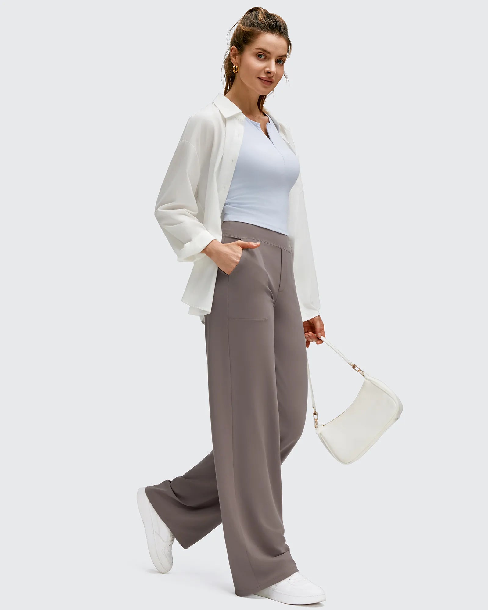 BareFeel High Stretch Wide Leg Yoga Pants