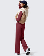 EverGoing Fleece Lined High-Waisted Dressy Pants - G4Free