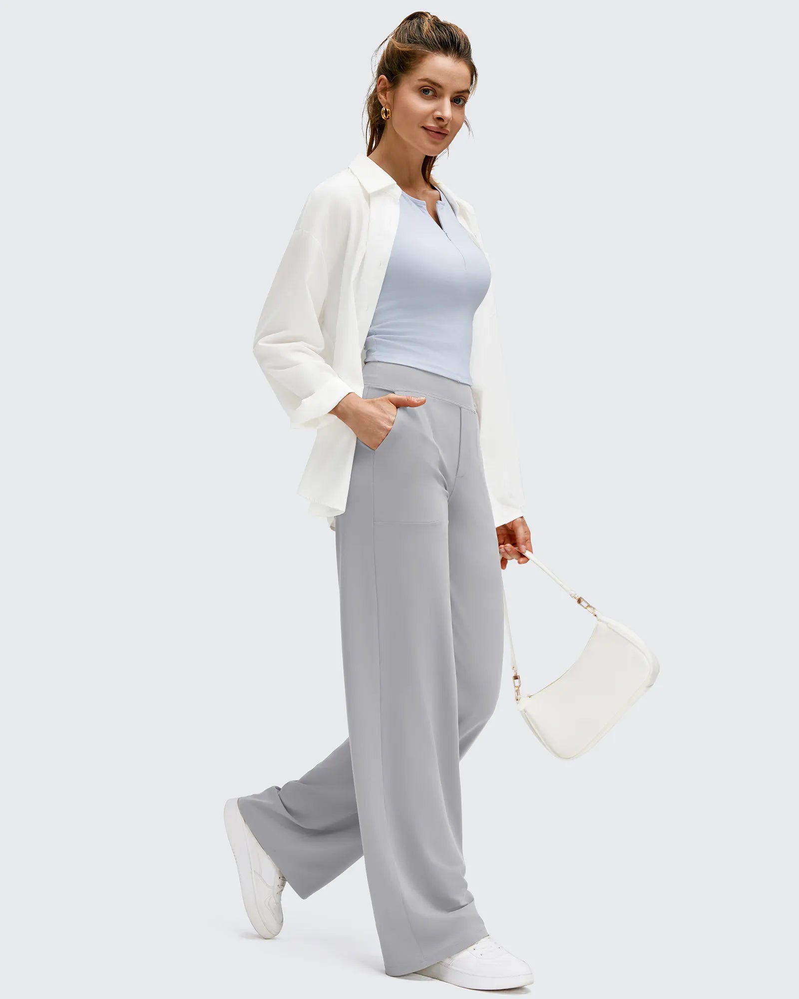 BareFeel High Stretch Wide Leg Yoga Pants