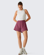 G4Free Chillwhisp 2.5" Dolphin Hem Running Shorts with Pockets