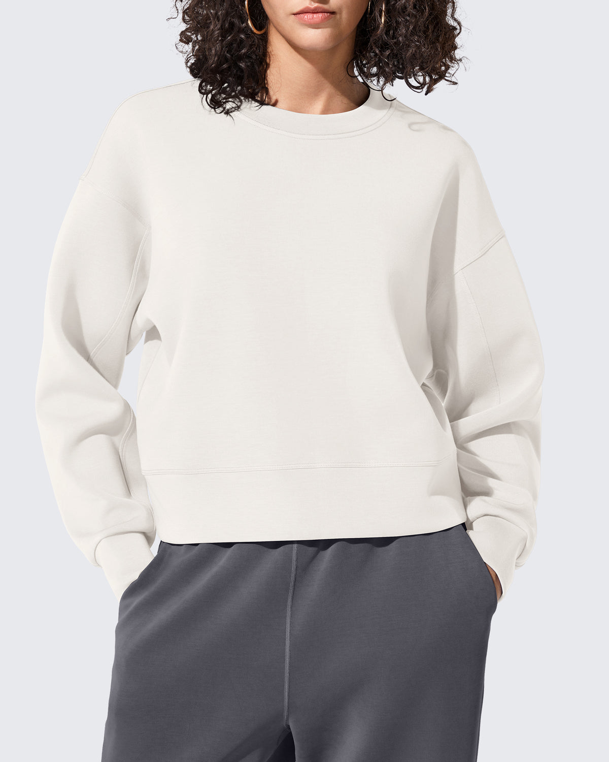 Smoofit Crewneck Pullover Loose Sweatshirts - G4Free