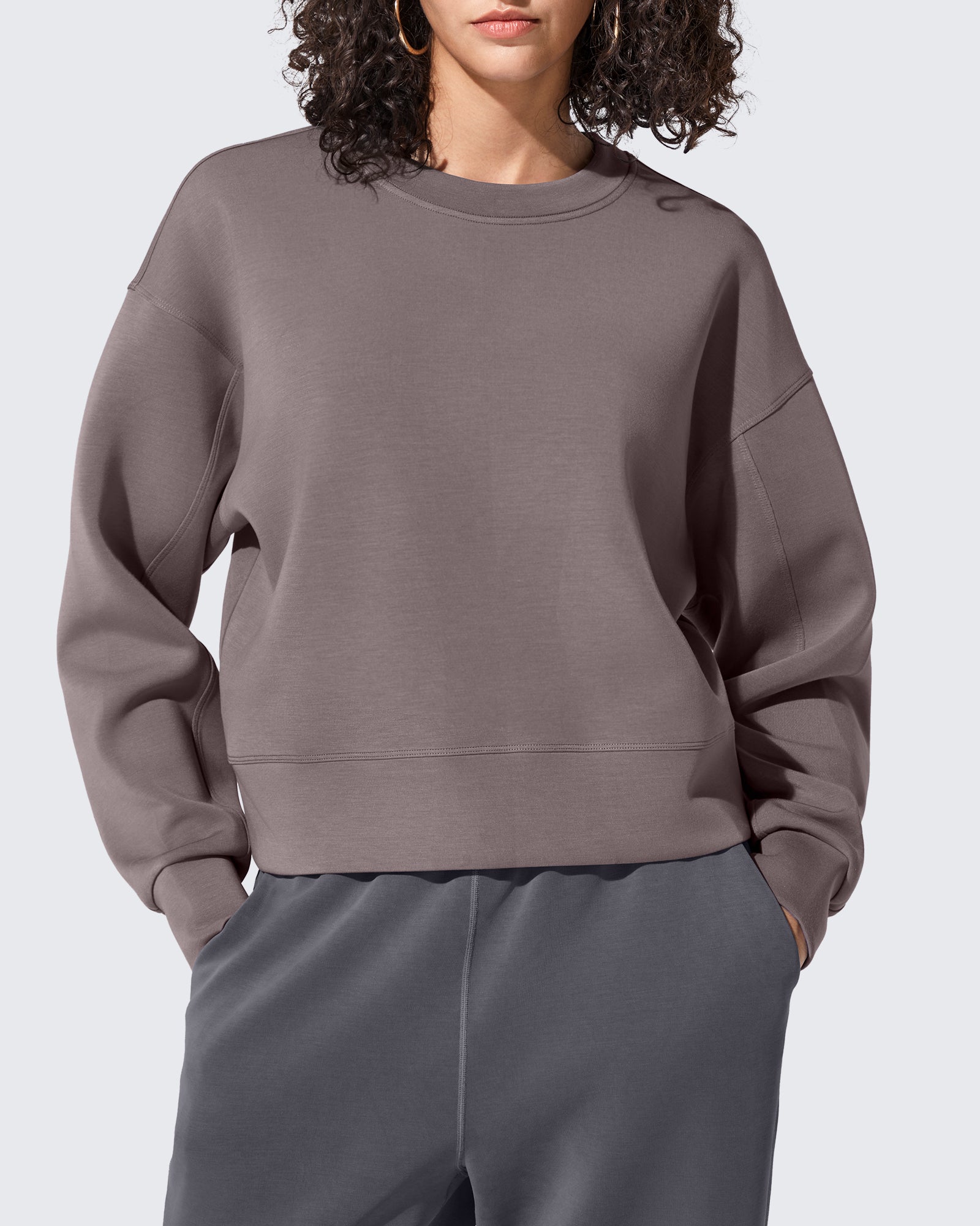 Smoofit Crewneck Pullover Loose Sweatshirts - G4Free