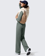 EverGoing Fleece Lined High-Waisted Dressy Pants - G4Free