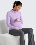 UPF 50+ Half Zip Sun Maternity Shirts - G4Free