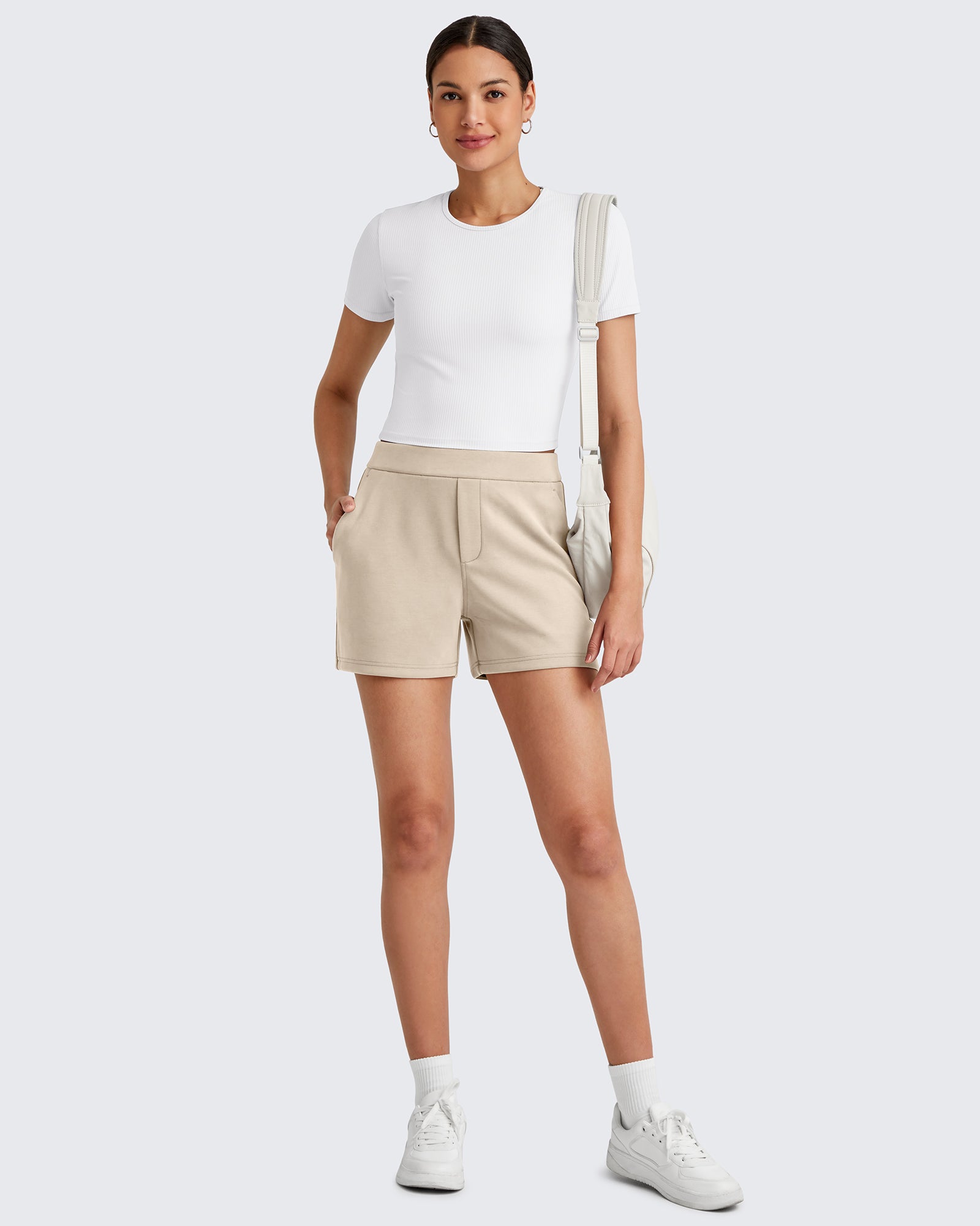 Smoofit High Waisted Sweat Shorts 4''