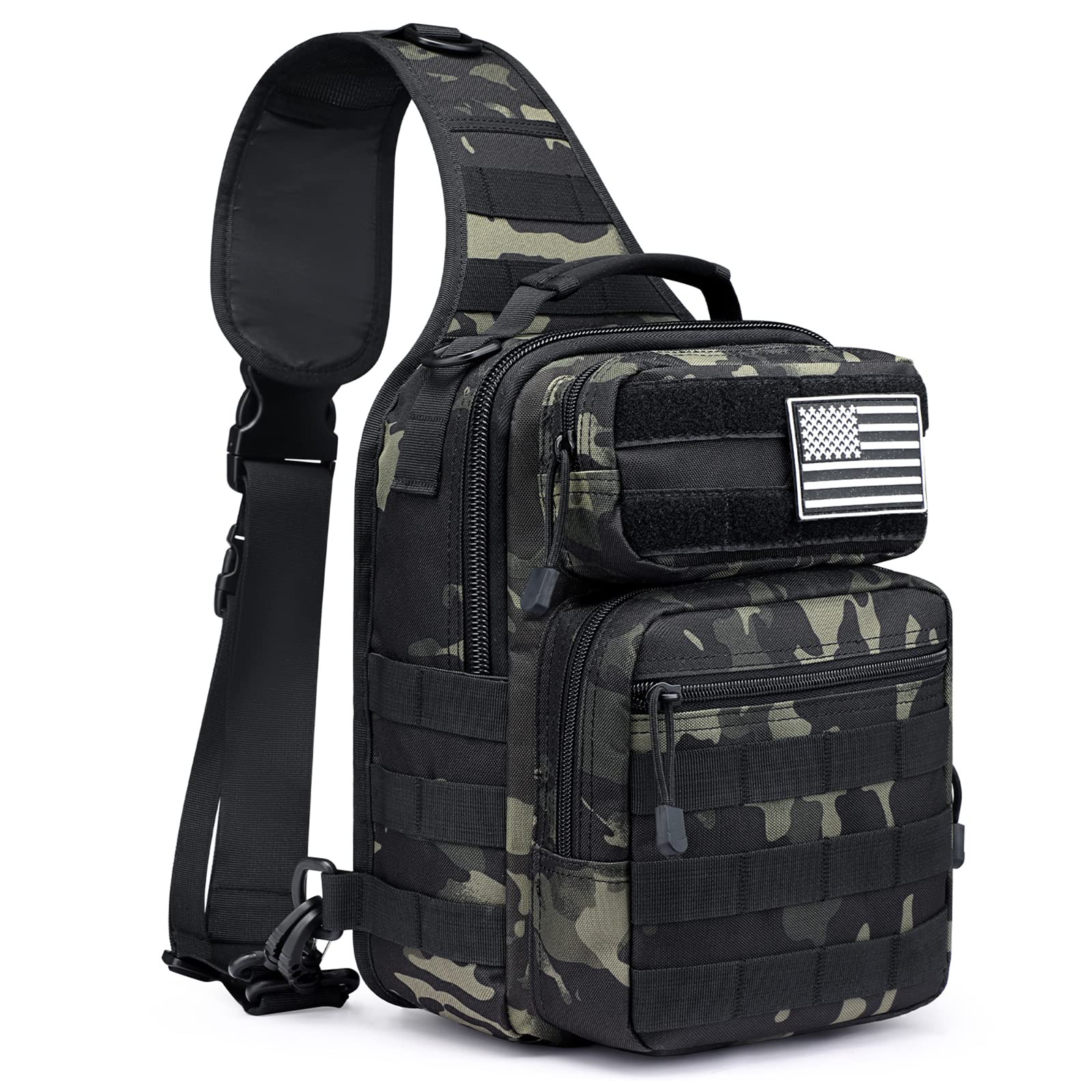 G4Free - 10L Military Tactical Sling Bag MOLLE EDC -D02V719D
