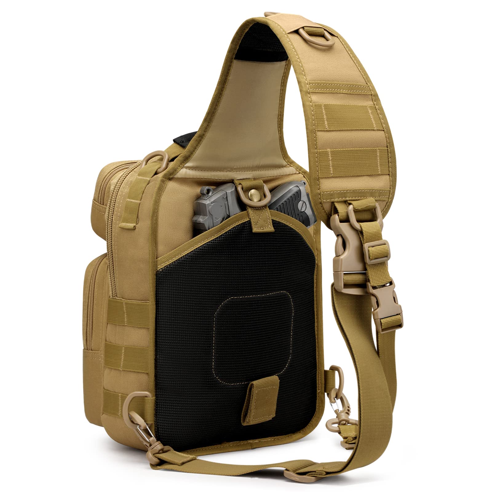 G4Free - 10L Military Tactical Sling Bag MOLLE EDC -D02V719F