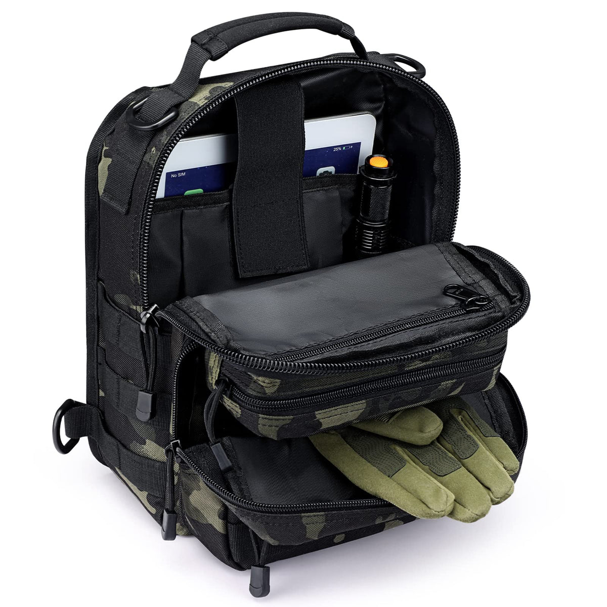 G4Free - 10L Military Tactical Sling Bag MOLLE EDC -D02V719F