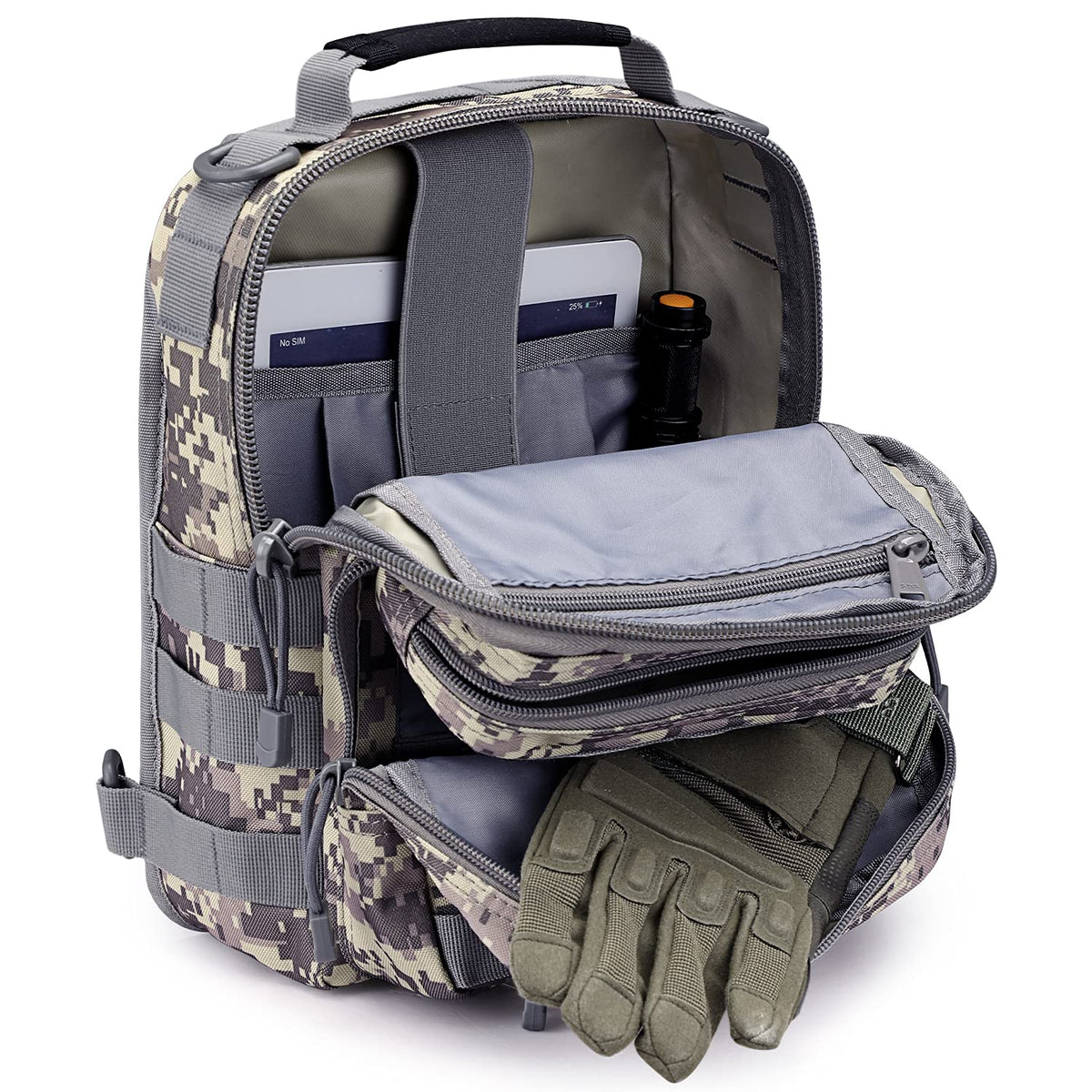 G4Free - 10L Military Tactical Sling Bag MOLLE EDC -D02V719F