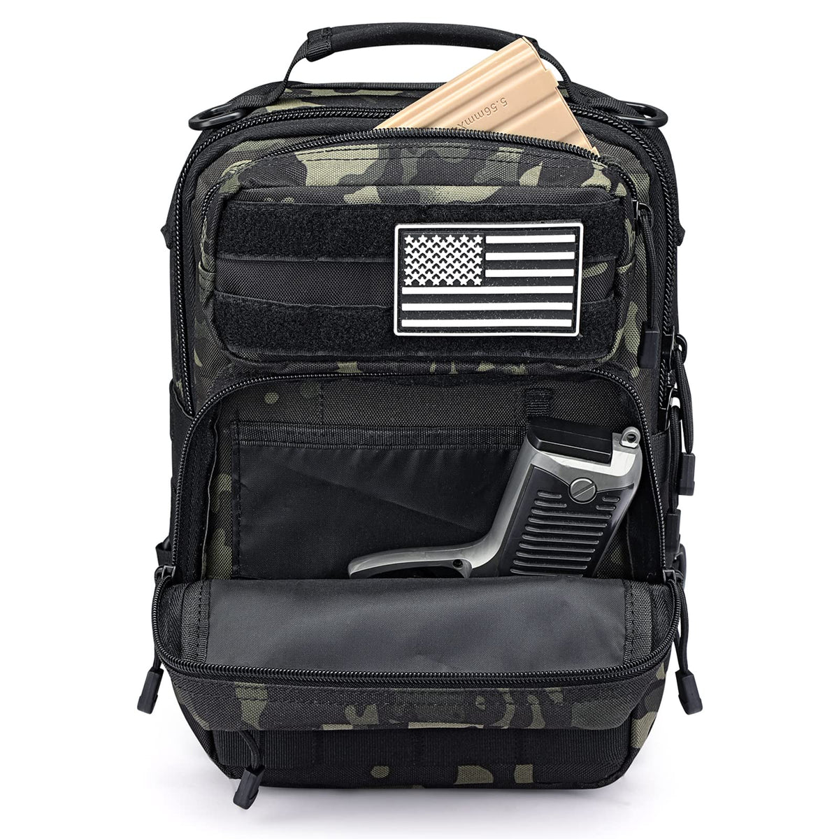 G4Free - 10L Military Tactical Sling Bag MOLLE EDC -D02V719F