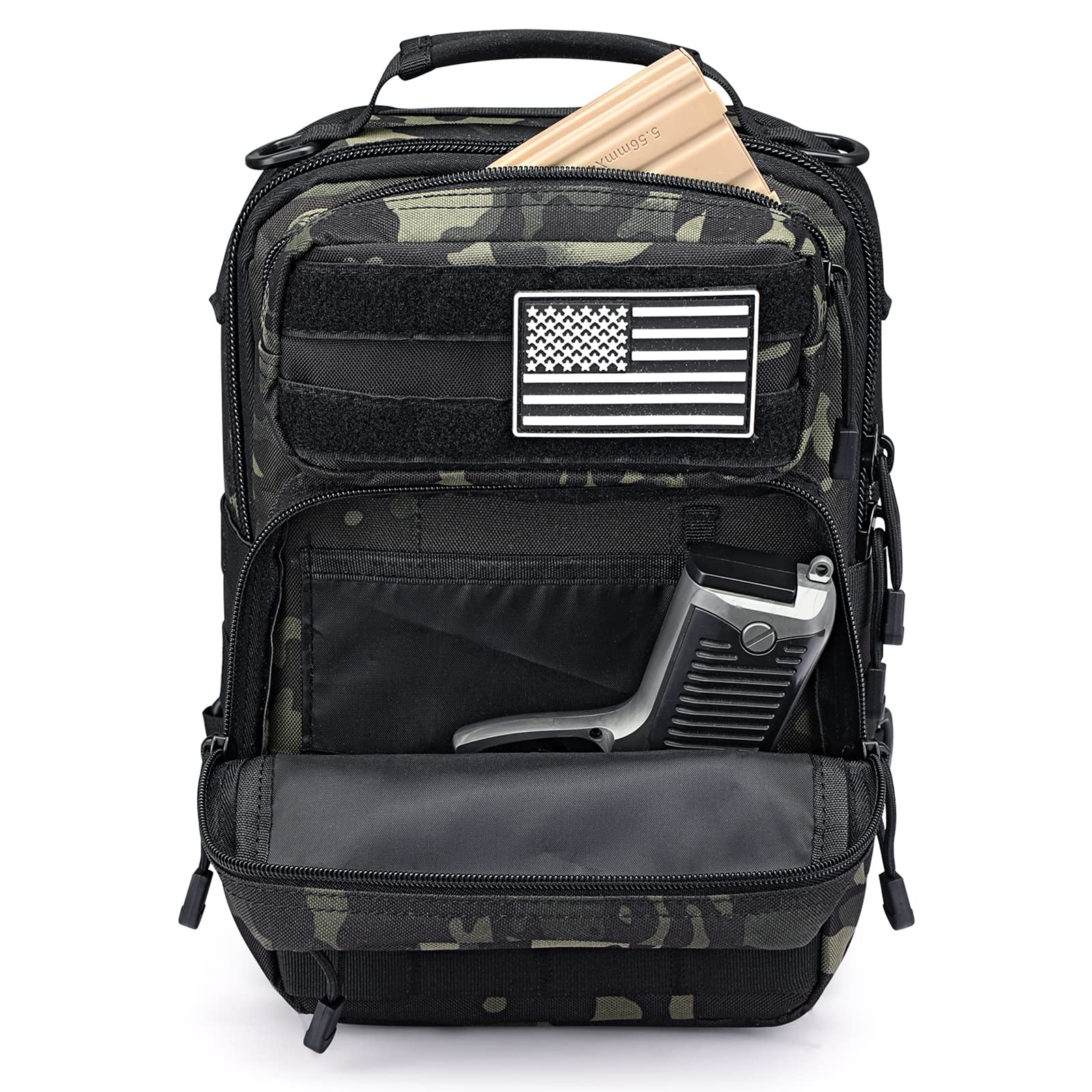 G4Free - 10L Military Tactical Sling Bag MOLLE EDC -D02V719F