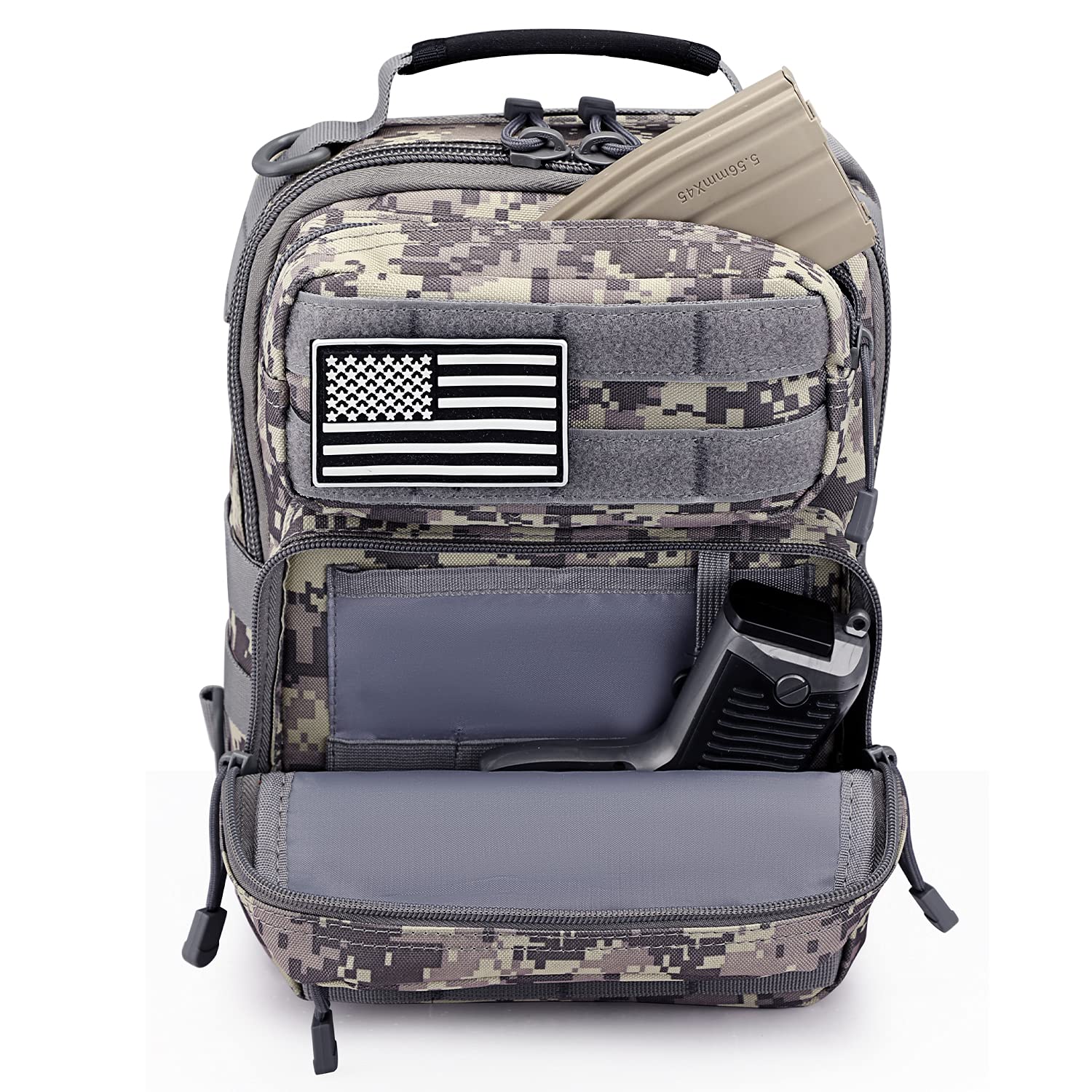 G4Free - 10L Military Tactical Sling Bag MOLLE EDC -D02V719F