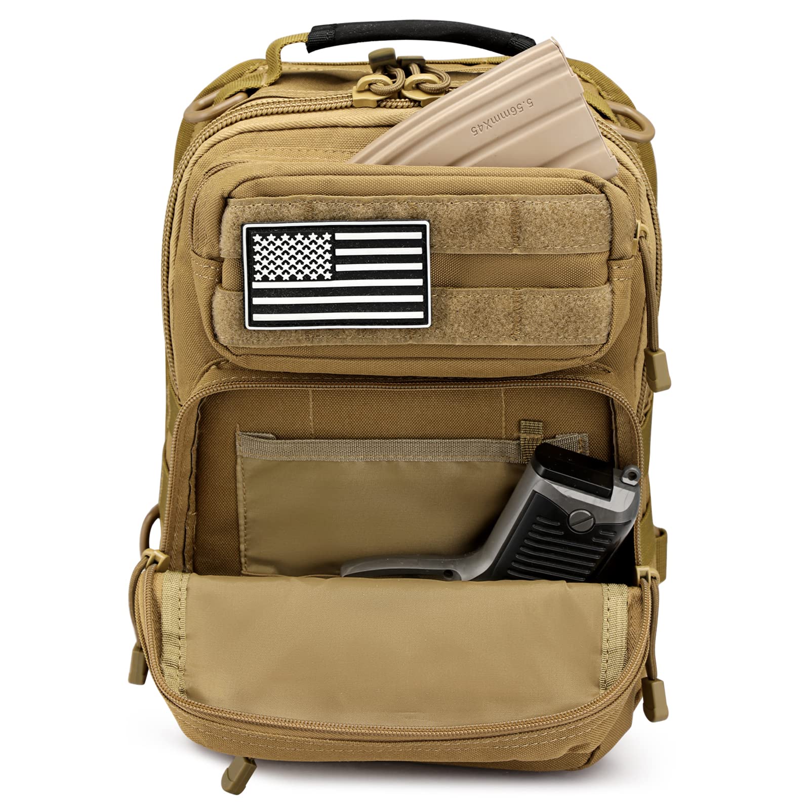 G4Free - 10L Military Tactical Sling Bag MOLLE EDC -D02V719F