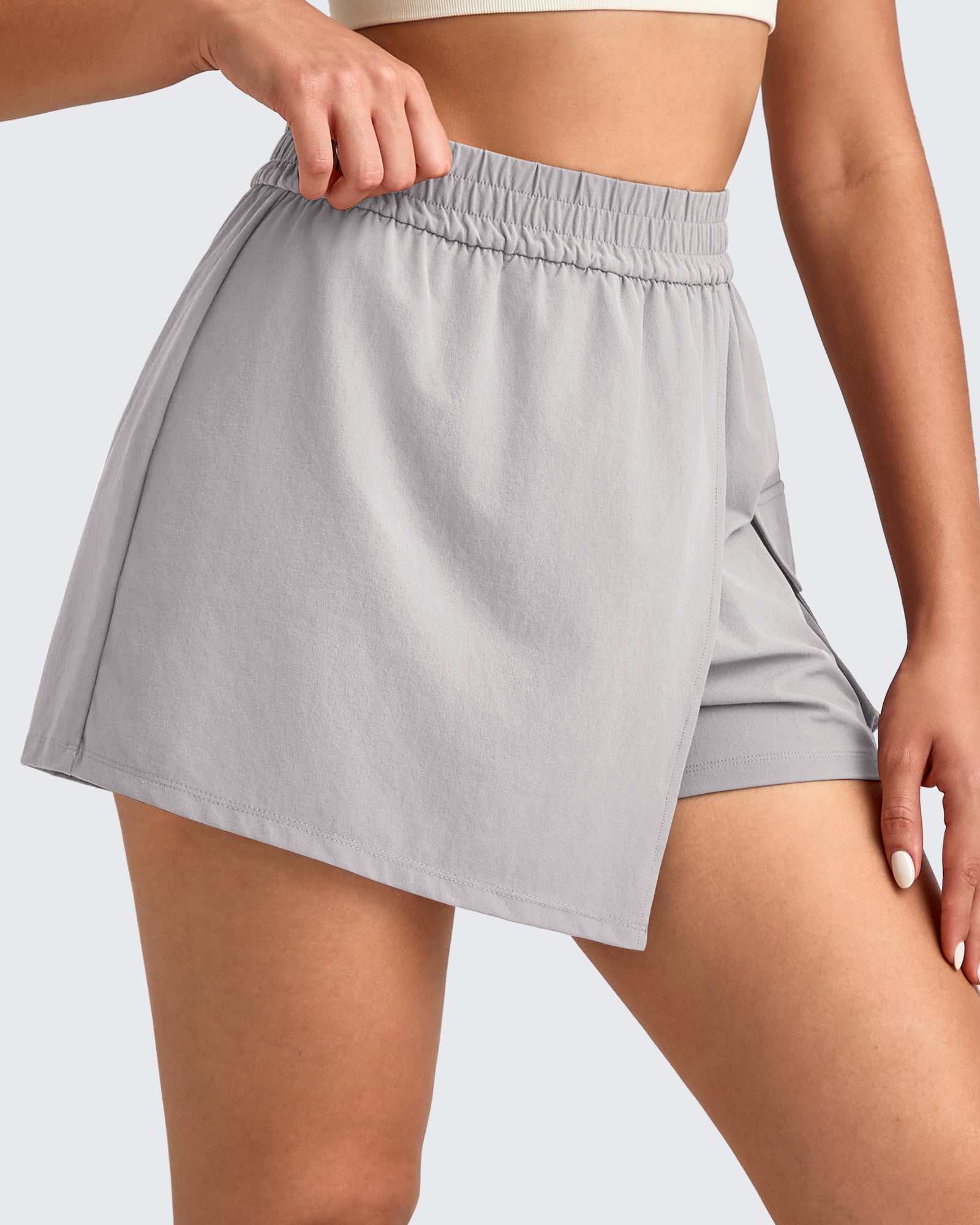 G4Free - 2 in 1 Elastic Waist Tennis Skorts -GF25E443AA-S