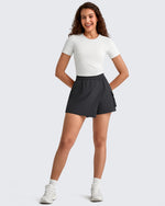 G4Free - 2 in 1 Elastic Waist Tennis Skorts -GF25E443AA-S