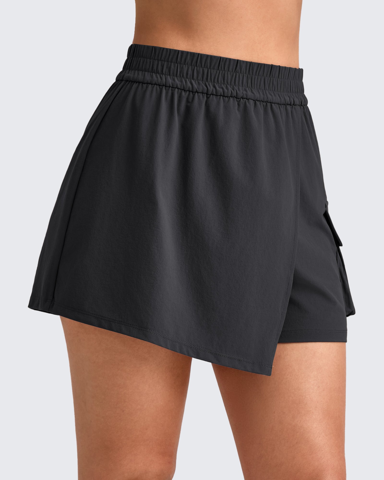 G4Free - 2 in 1 Elastic Waist Tennis Skorts -GF25E443AA-S