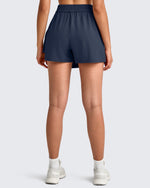 G4Free - 2 in 1 Elastic Waist Tennis Skorts -GF25E443AA-S