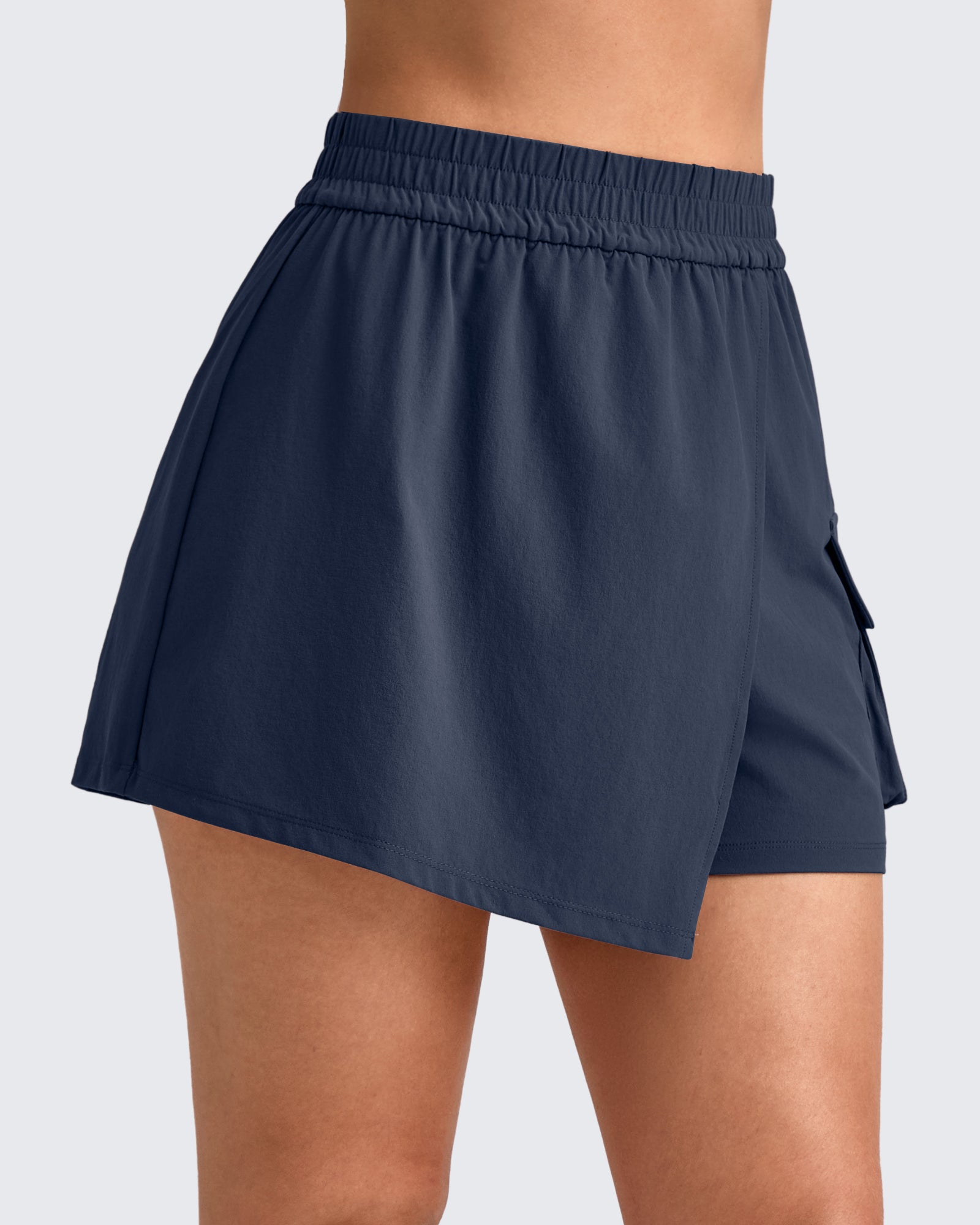 G4Free - 2 in 1 Elastic Waist Tennis Skorts -GF25E443AA-S