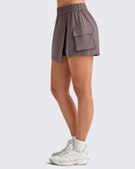 G4Free - 2 in 1 Elastic Waist Tennis Skorts -GF25E443AA-S