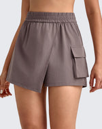 G4Free - 2 in 1 Elastic Waist Tennis Skorts -GF25E443AA-S