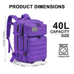 G4Free - 45L Men's Military Tactical Backpack Bug Out Bag -D02V667B