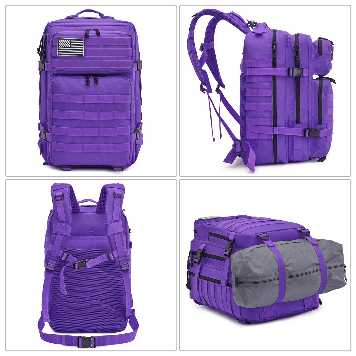 G4Free - 45L Men's Military Tactical Backpack Bug Out Bag -D02V667B