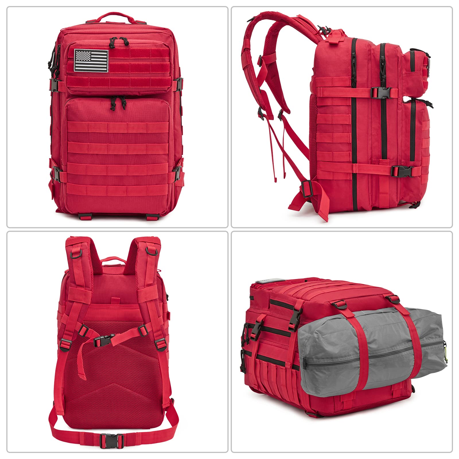 G4Free - 45L Men's Military Tactical Backpack Bug Out Bag -D02V667B