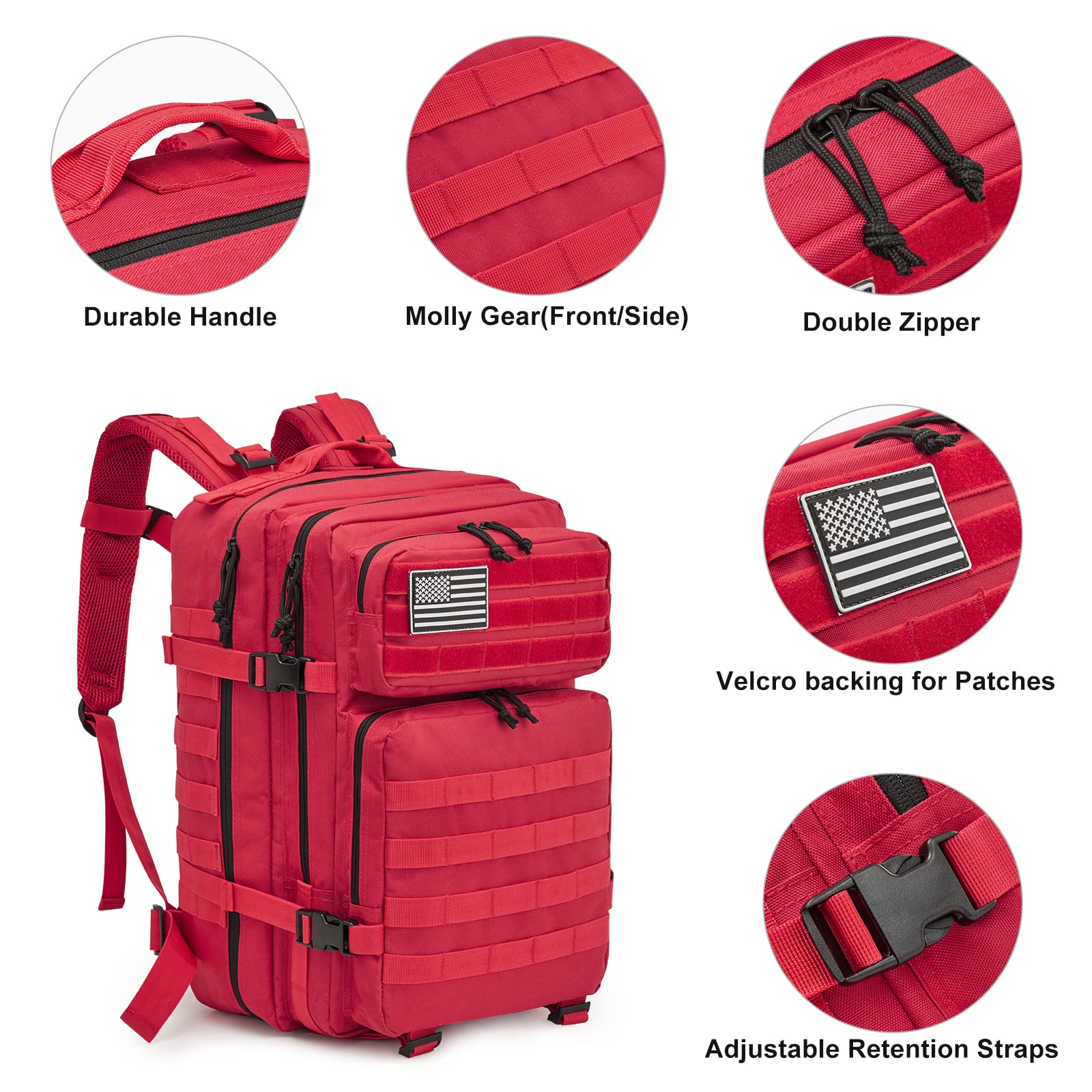 G4Free - 45L Men's Military Tactical Backpack Bug Out Bag -D02V667B