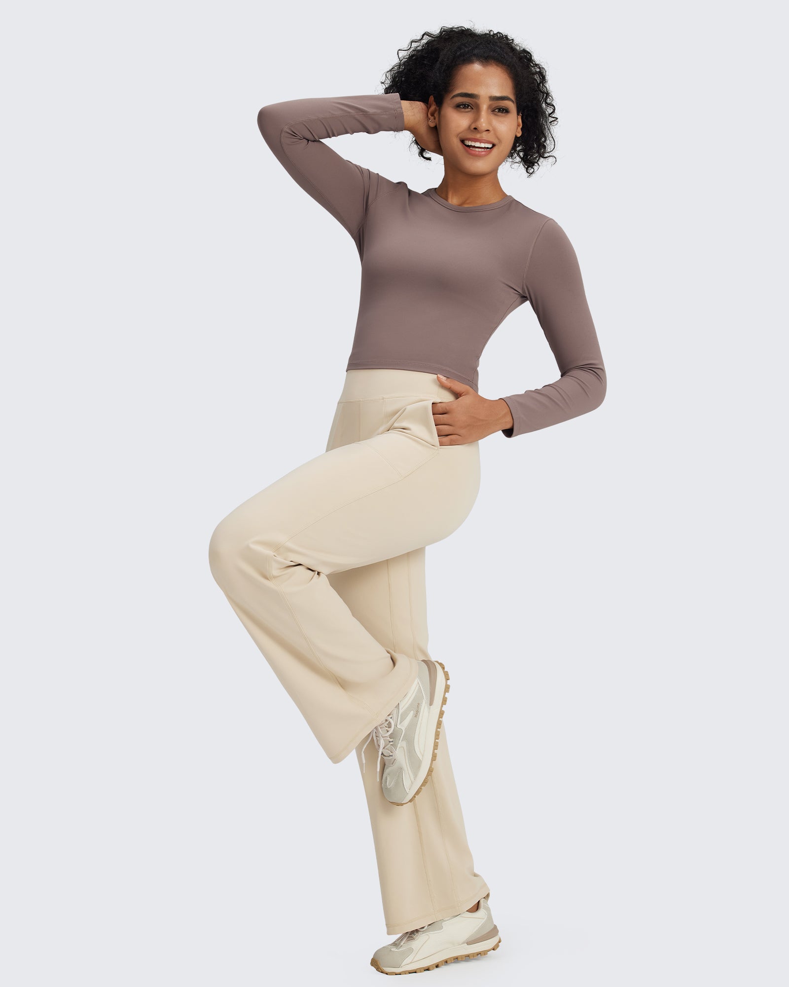 G4Free Activewear - BareFeel Seamless High-Waist Dressy Pants 29 -GF24J241CA-S-GF24J241CB-M-GF24J241CC-L-GF24J241CD-XL-GF24J241CE-XXL