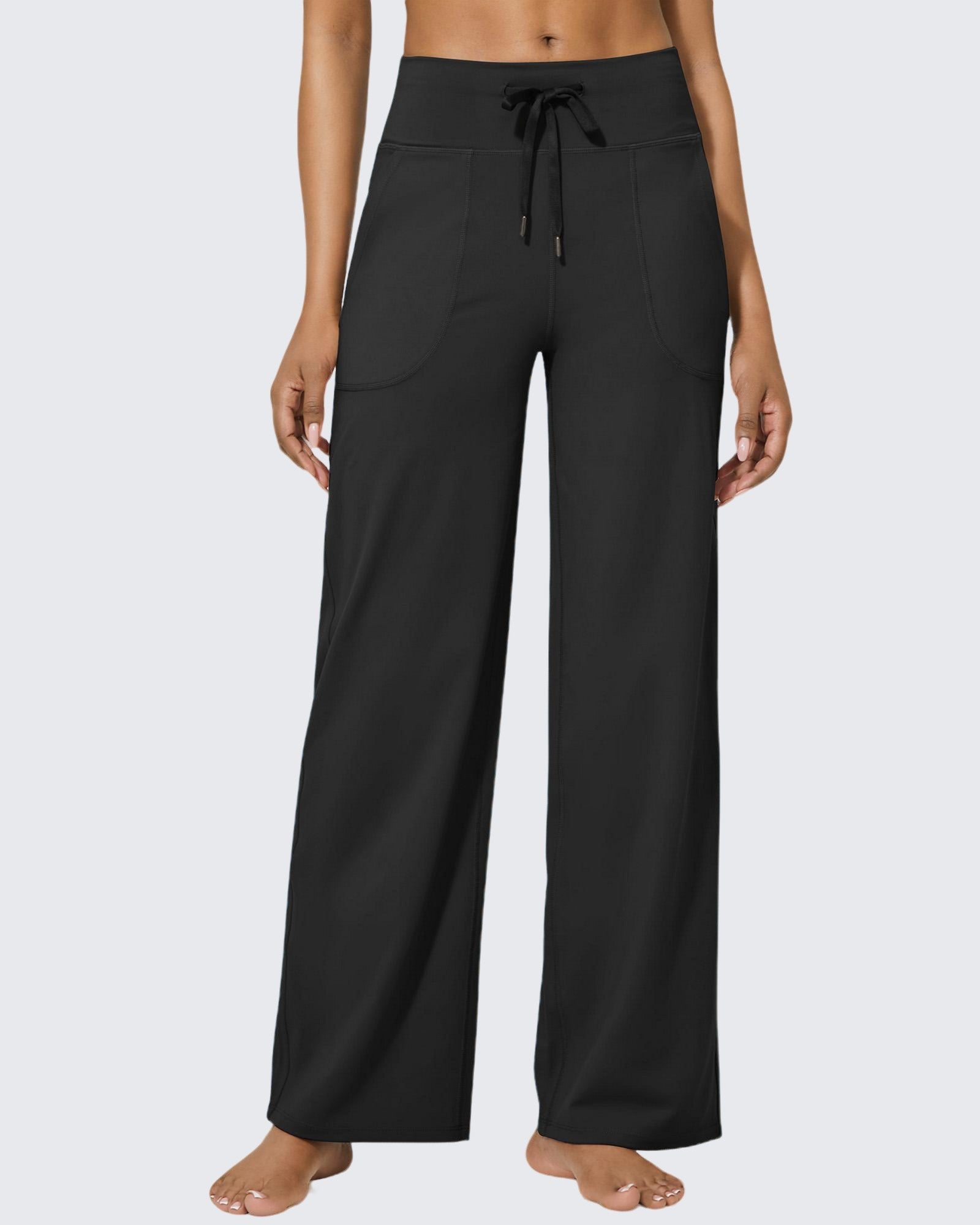G4Free Activewear - EverGoing Business Casual High-Waist Wide Leg Pants - Limited Offer -GF23J189BF-XS-GF23J190BF-XS--GF23J189BA-S-GF23J190BA-S