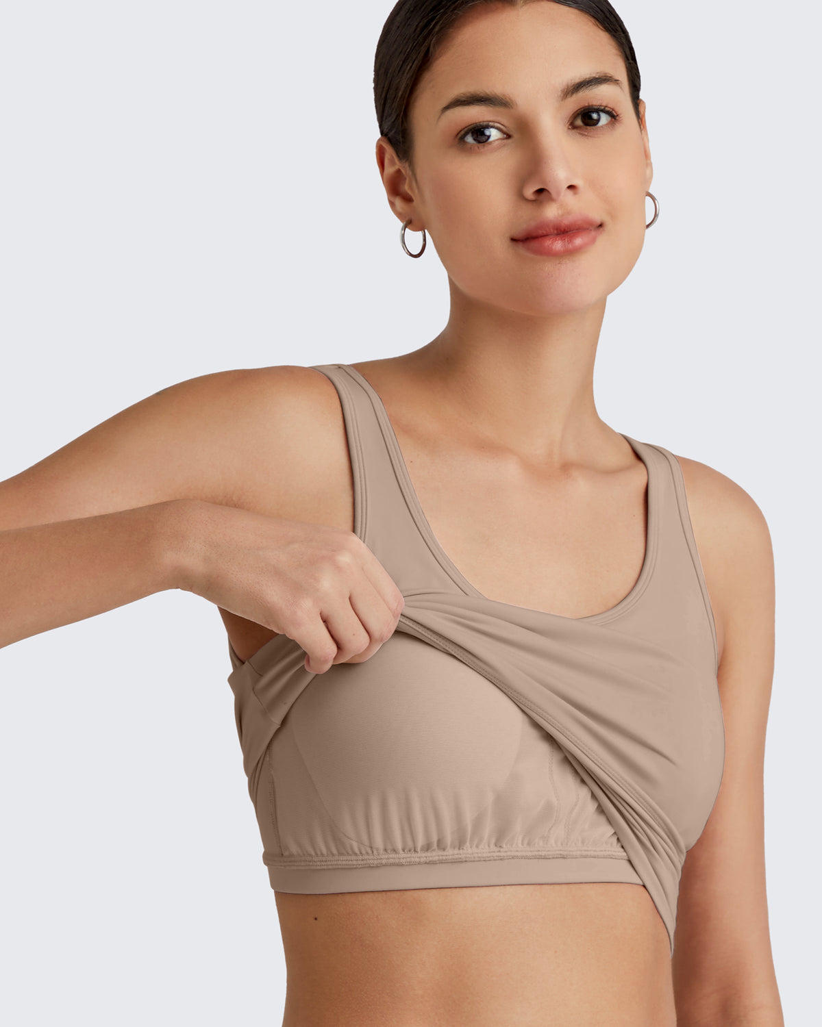 G4Free - BareFeel Built in Bra Workout Tank Tops -GF25L333AA-S