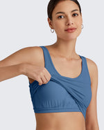 G4Free - BareFeel Built in Bra Workout Tank Tops -GF25L333AA-S