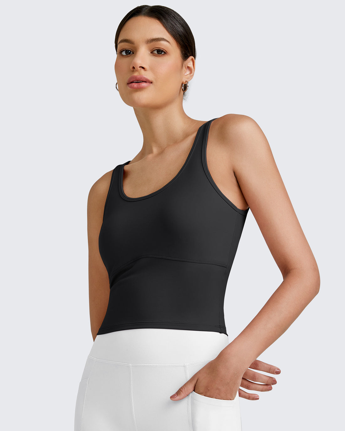 G4Free - BareFeel Built in Bra Workout Tank Tops -GF25L333AA-S