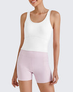 G4Free - BareFeel Built in Bra Workout Tank Tops -GF25L333AA-S