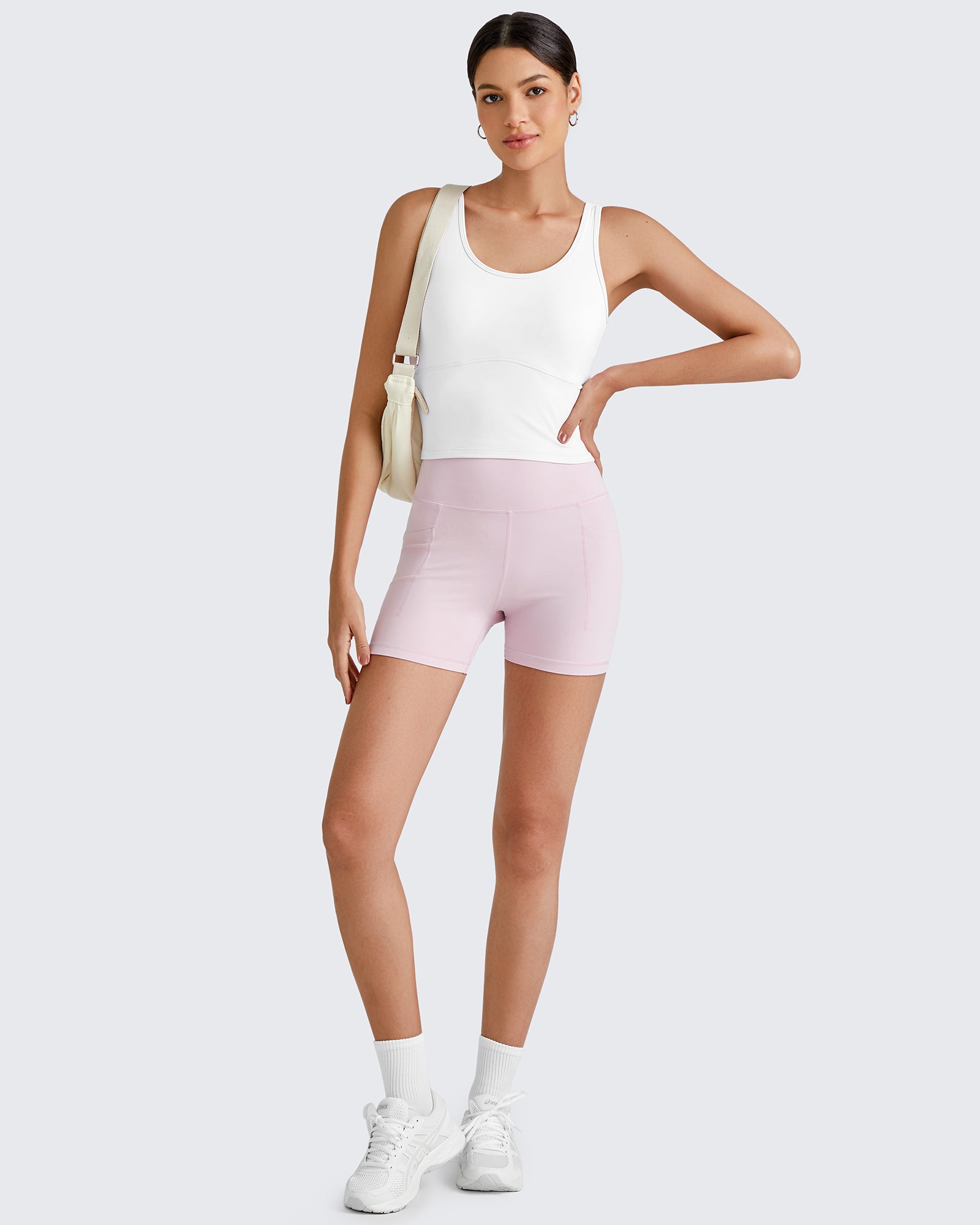 G4Free - BareFeel Built in Bra Workout Tank Tops -GF25L333AA-S