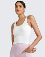 G4Free - BareFeel Built in Bra Workout Tank Tops -GF25L333BA-S