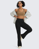 G4Free - BareFeel Casual High-Waisted Mini Flare Pants -GF24A244AA-S